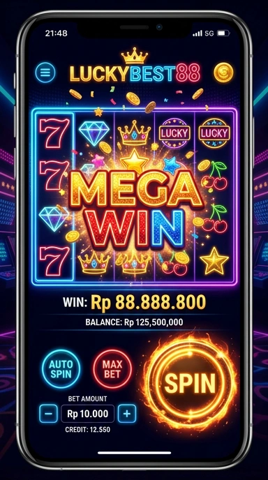 Tampilan utama luckybest88 dengan beragam aplikasi.